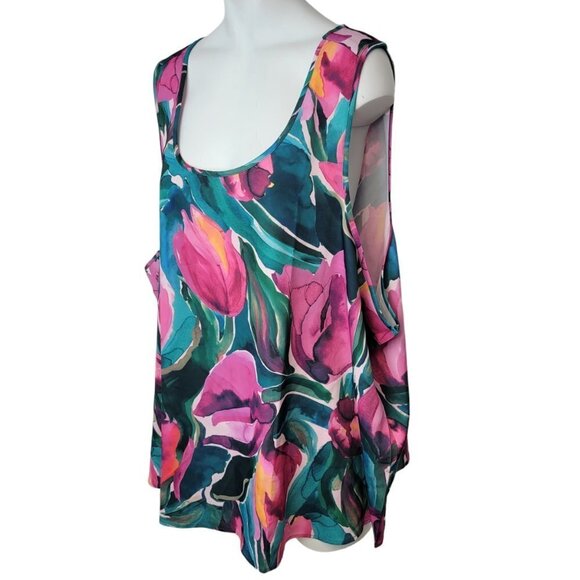 Fabletics Floral  Sleep Tank Size 2X - Picture 6 of 7